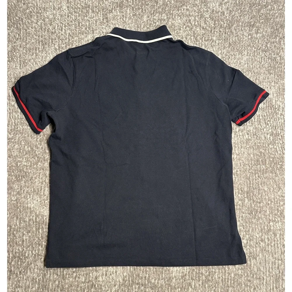Polo Ralph Lauren Men's L Big Pony American Flag Shield Shirt Red White Blue